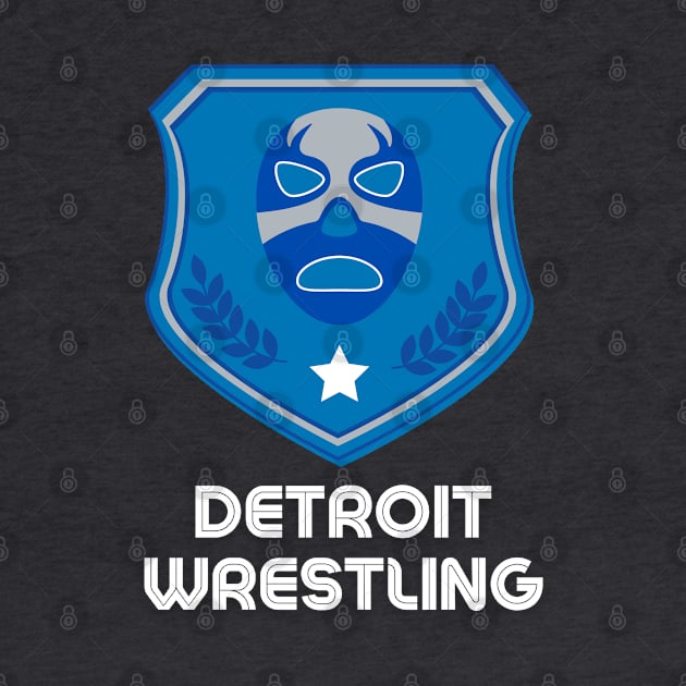 Detroit Wrestling "Hilo Blue" by DDT Shirts